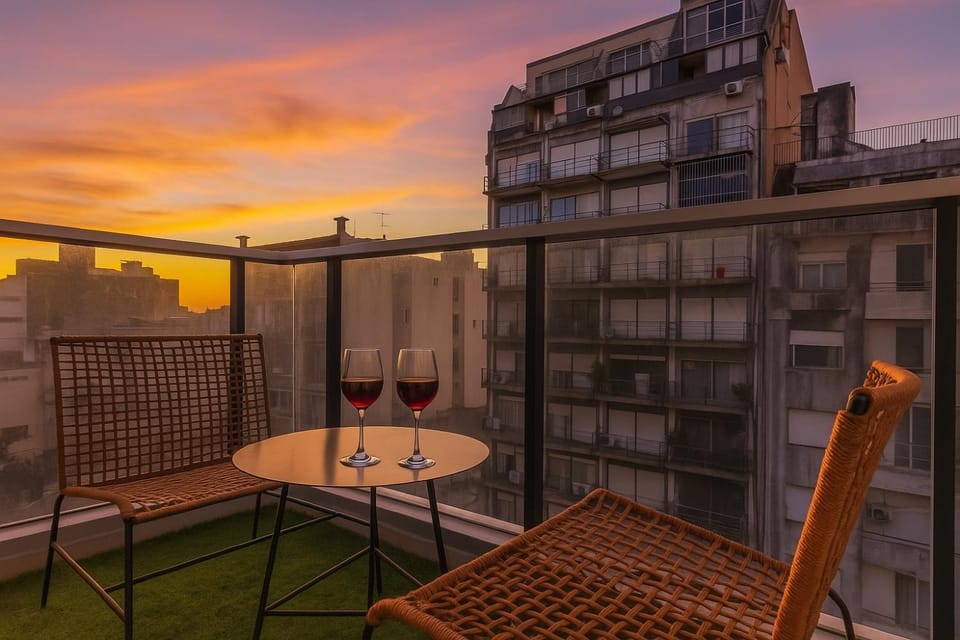 View (from property/room), Balcony/Terrace, City view