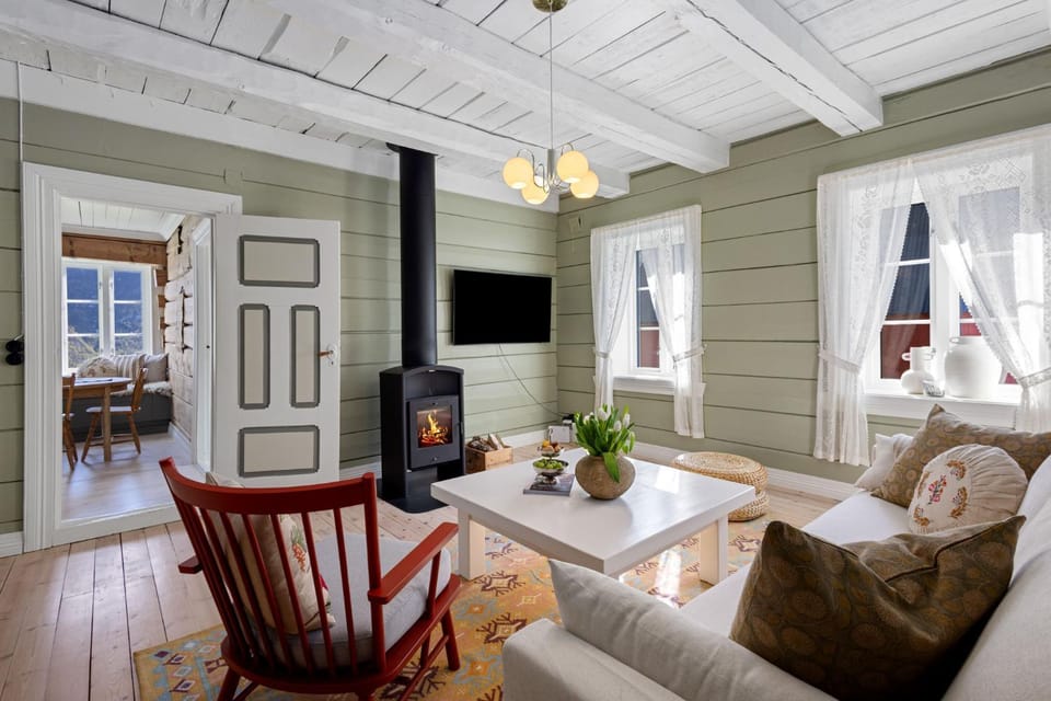 Tømmerhuset på Brekketunet House in Vestland