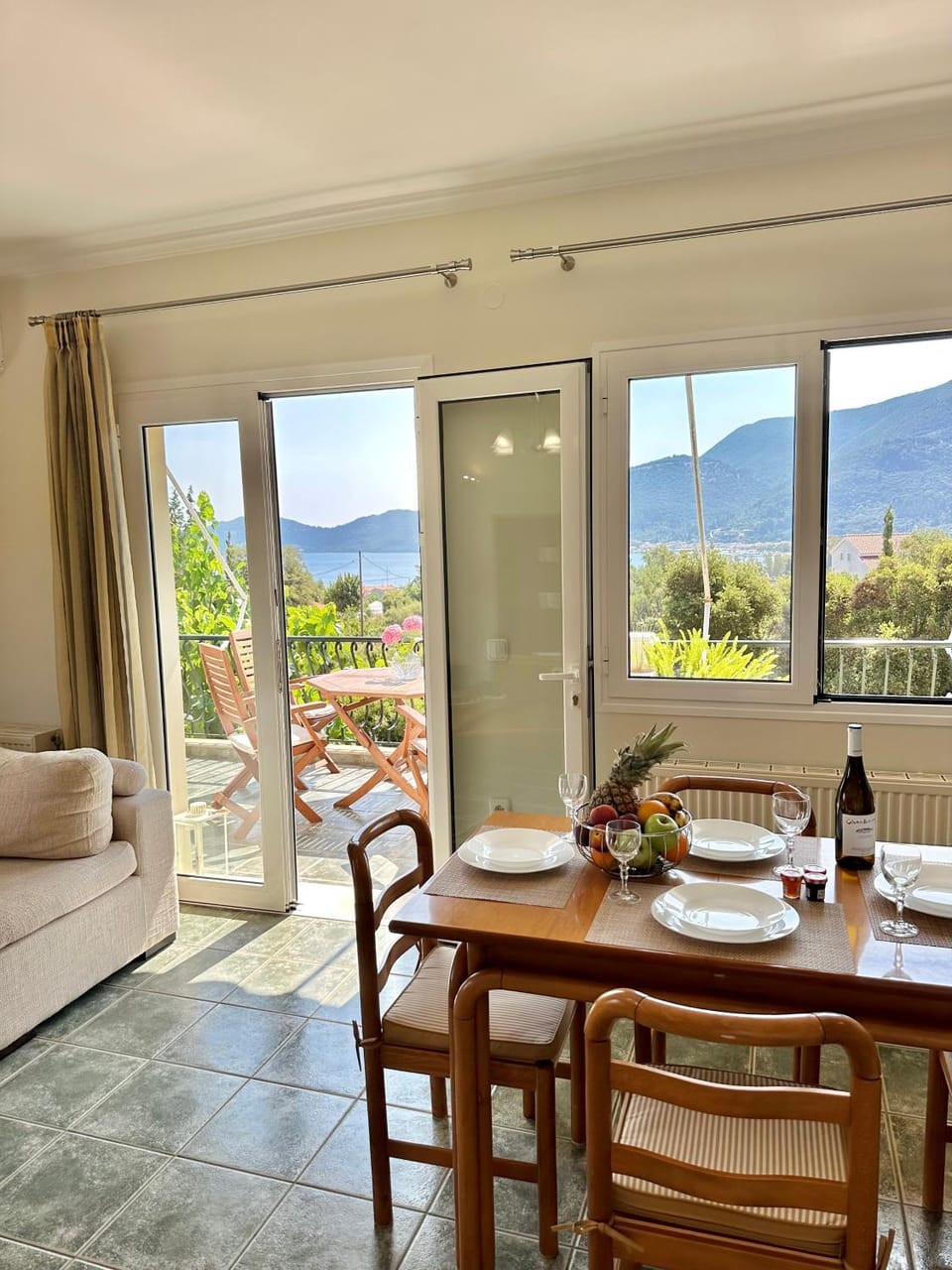 Natural landscape, View (from property/room), Dining area, Mountain view, Sea view