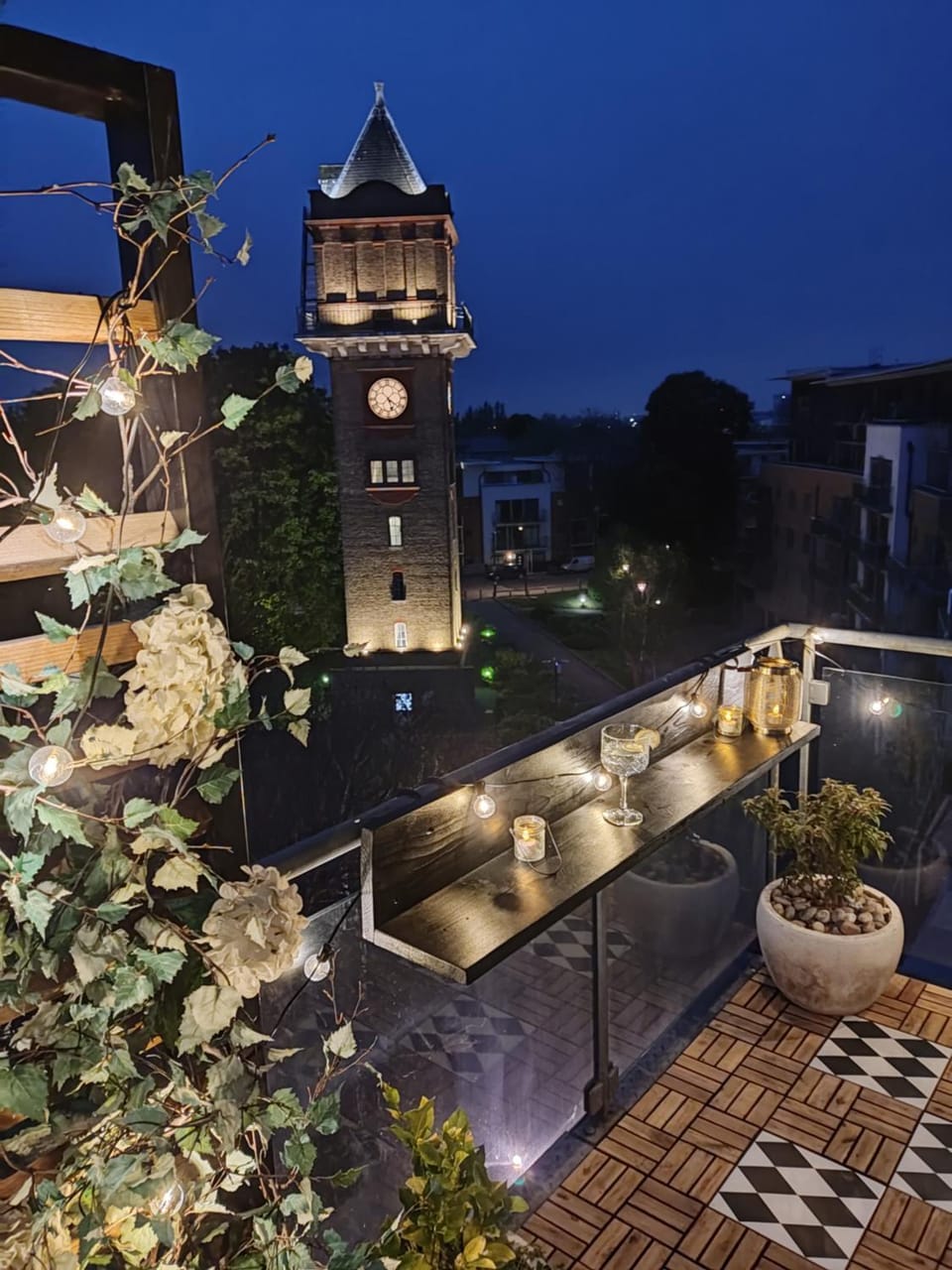 Night, Natural landscape, Balcony/Terrace
