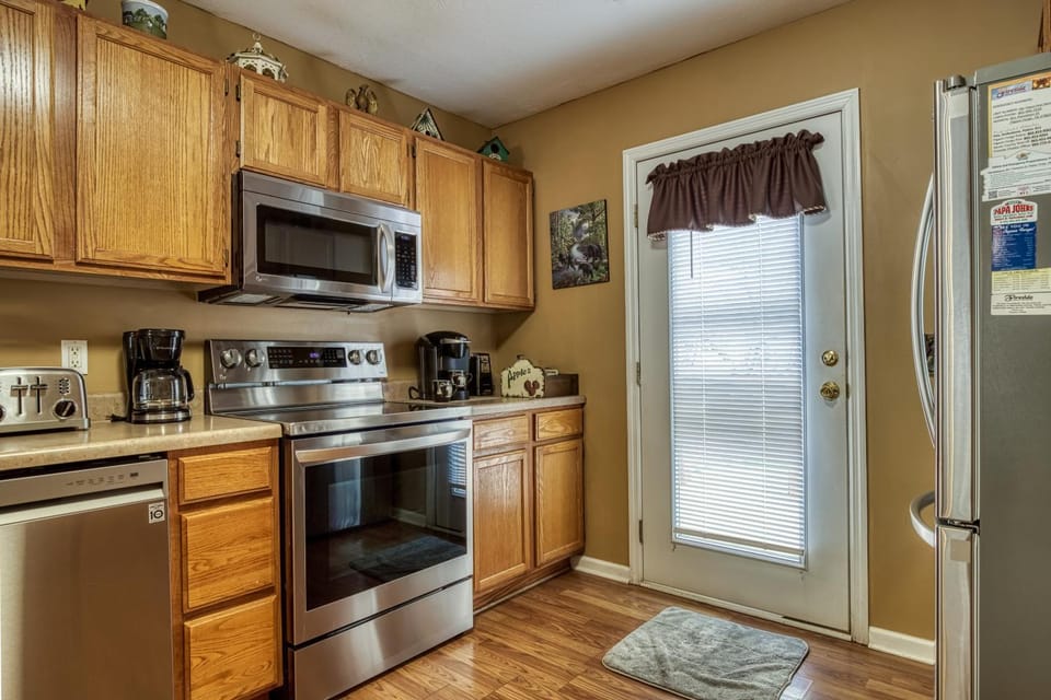 Kitchen or kitchenette, dishwasher, oven, pet friendly, stove, toaster, kitchen