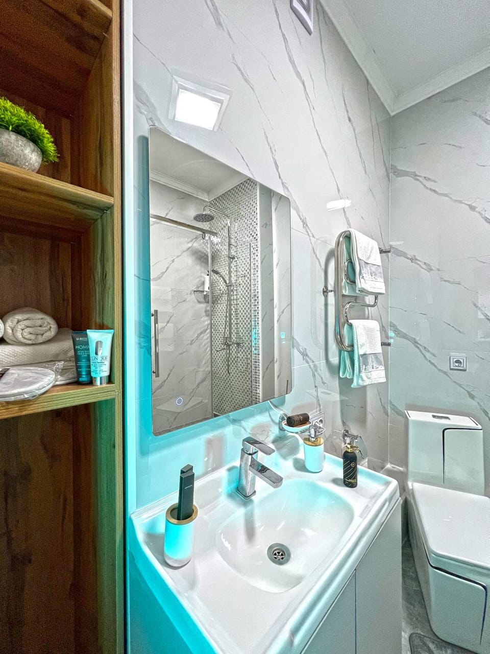Shower, Bathroom, towels