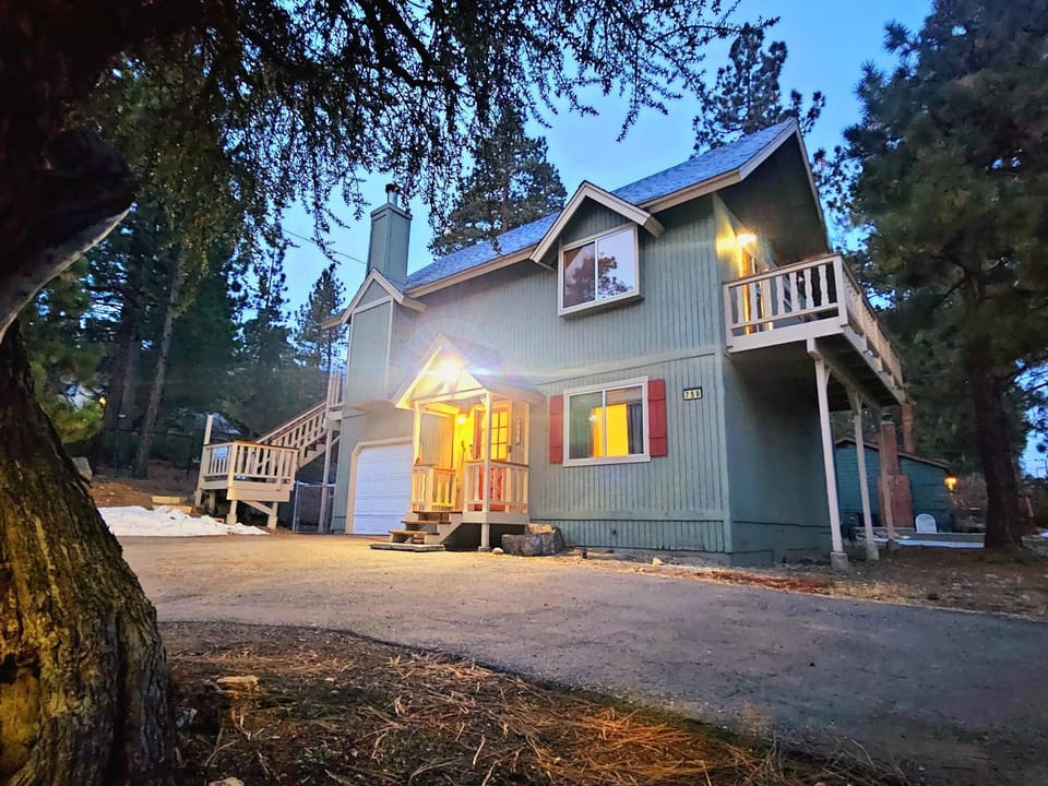 Property building, Night, Natural landscape, Parking