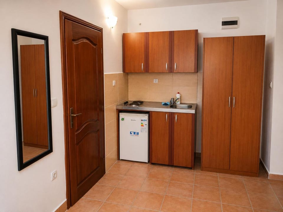 Kitchen or kitchenette, minibar, oven, pet friendly, stove, wardrobe