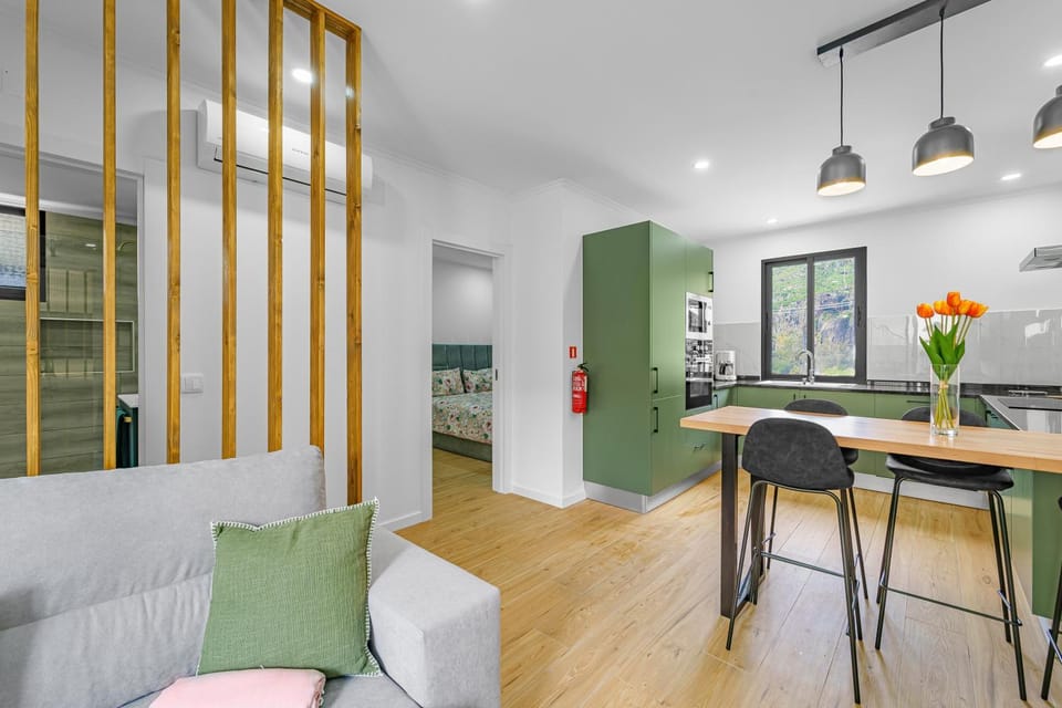 Kitchen or kitchenette, Living room, Dining area