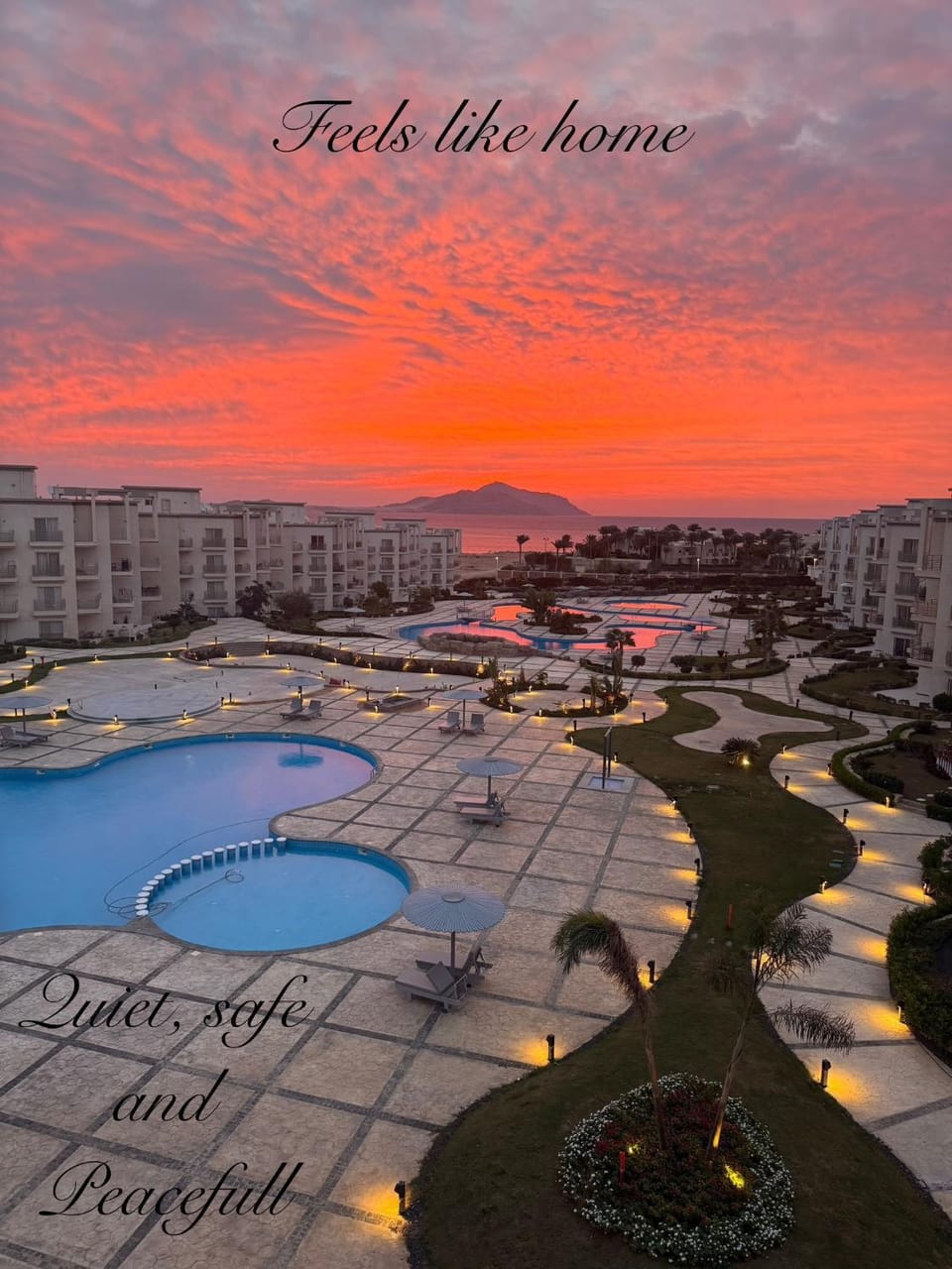 Pool view, Sunrise