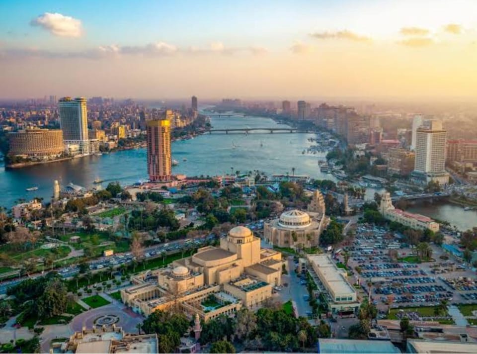 Nearby landmark, Day, Natural landscape, Bird's eye view, Sunrise