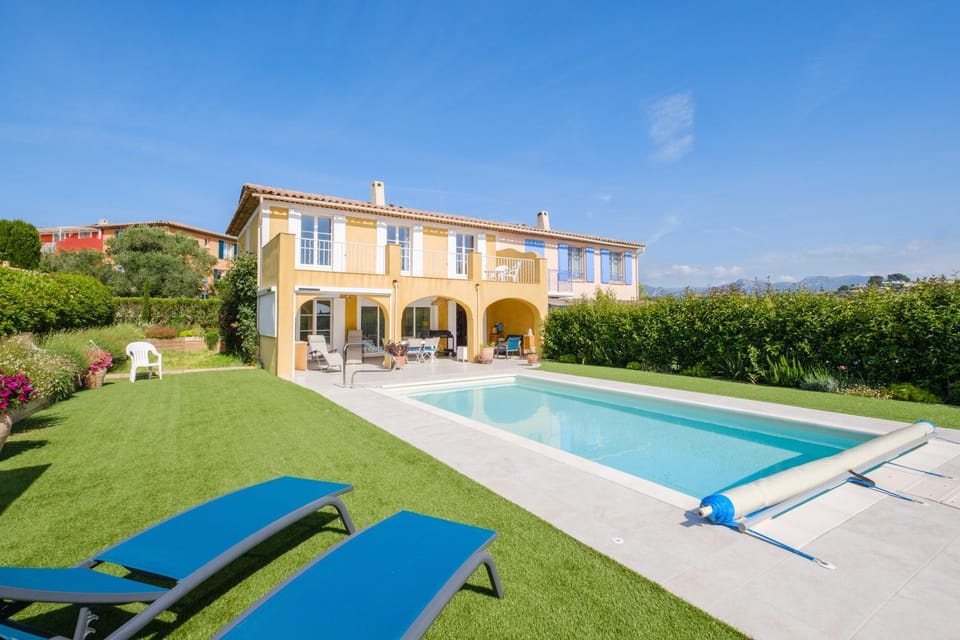 Property building, Living room, Swimming pool