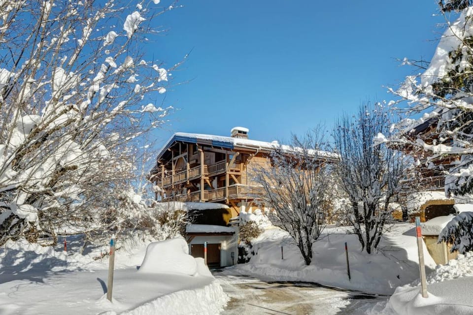 Apartment with garden on the snow front Apartment in Megève