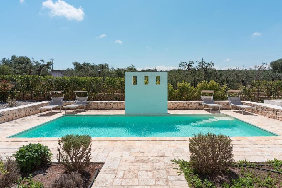 Property building, Living room, Swimming pool