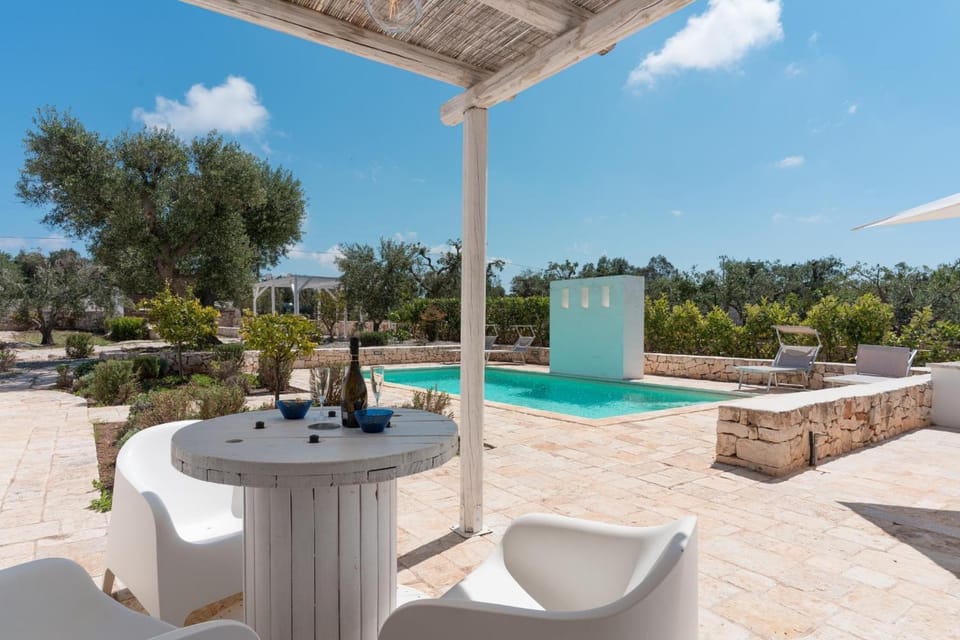 Property building, Living room, Swimming pool
