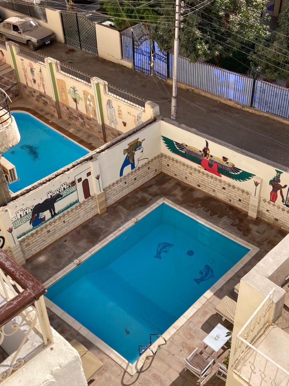 Pool view, Swimming pool, sunbed