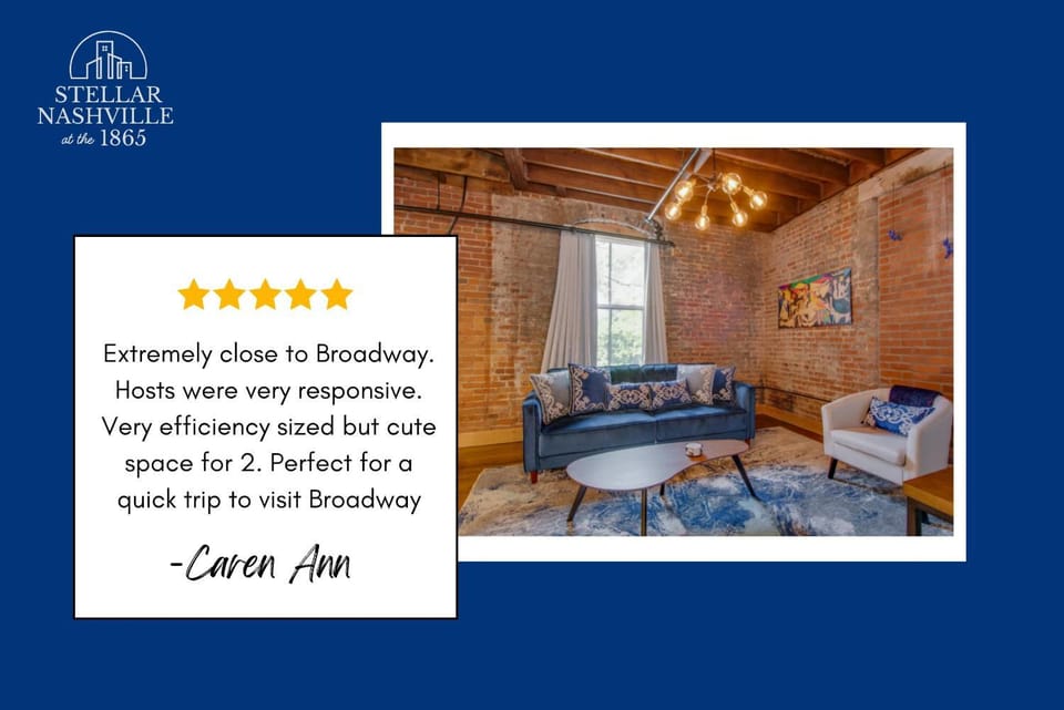 Stellar Condo Sleeps 4 10 mins from Broadway House in Nashville