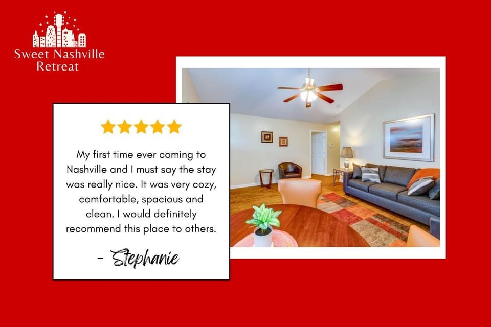 3 Bedroom Home Perfect for Groups House in Nashville