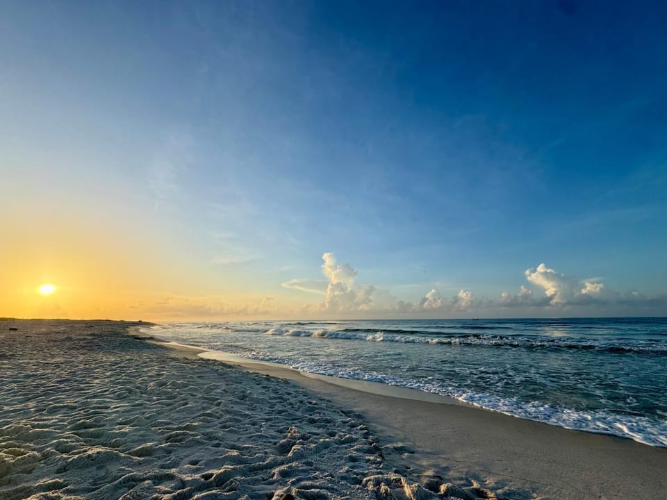 Nearby landmark, Natural landscape, Beach, Sea view, Sunrise