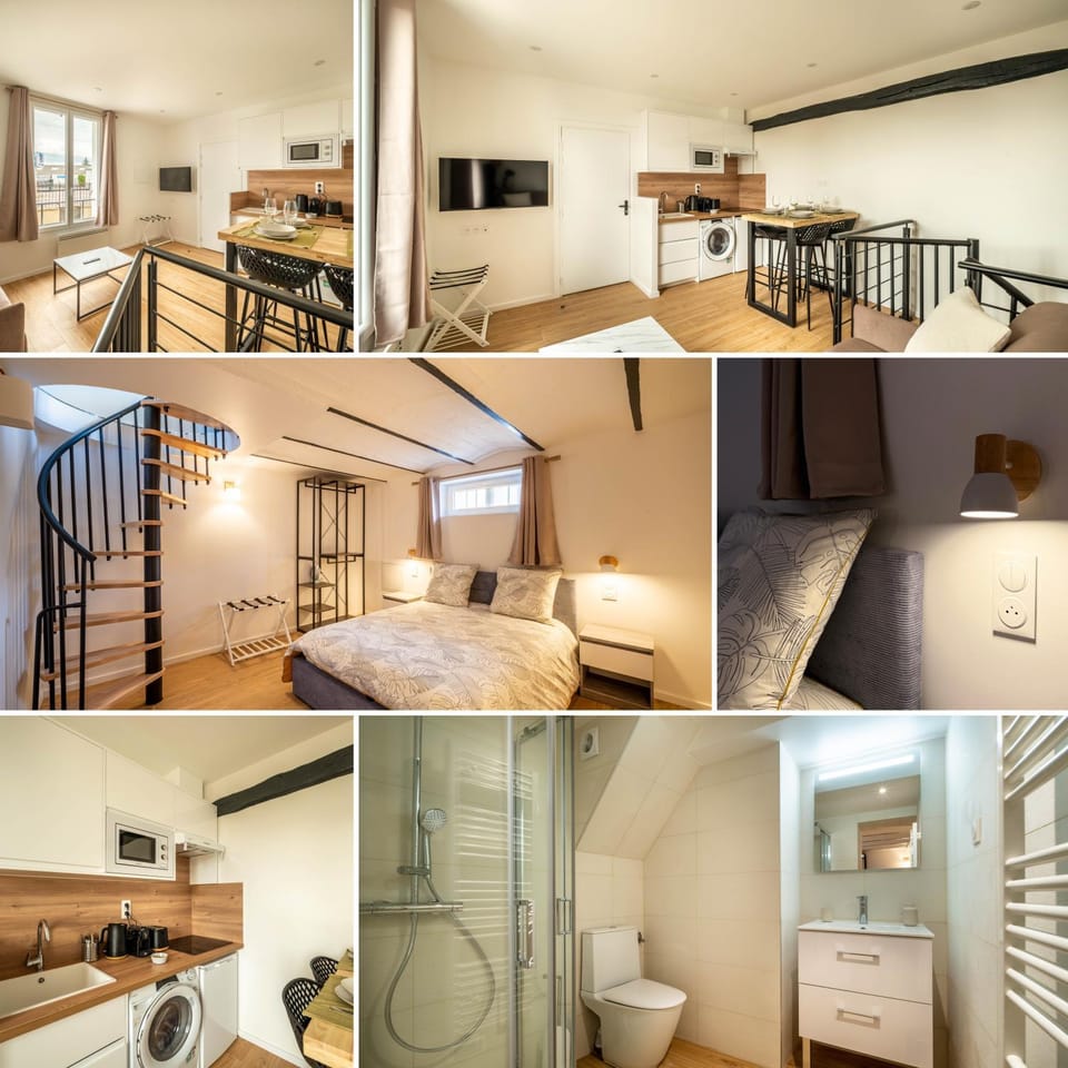 Bed, Kitchen or kitchenette, Photo of the whole room, Dining area, Bedroom