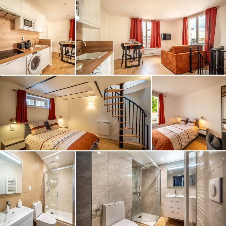 Bathroom, Kitchen or kitchenette, Living room, Photo of the whole room, Seating area, Bedroom