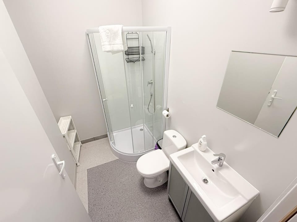 Shower, Toilet, Bathroom, towels