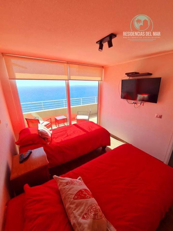 Departamento con Hermosa Vista Al Mar En Concon Apartment in Valparaíso Region