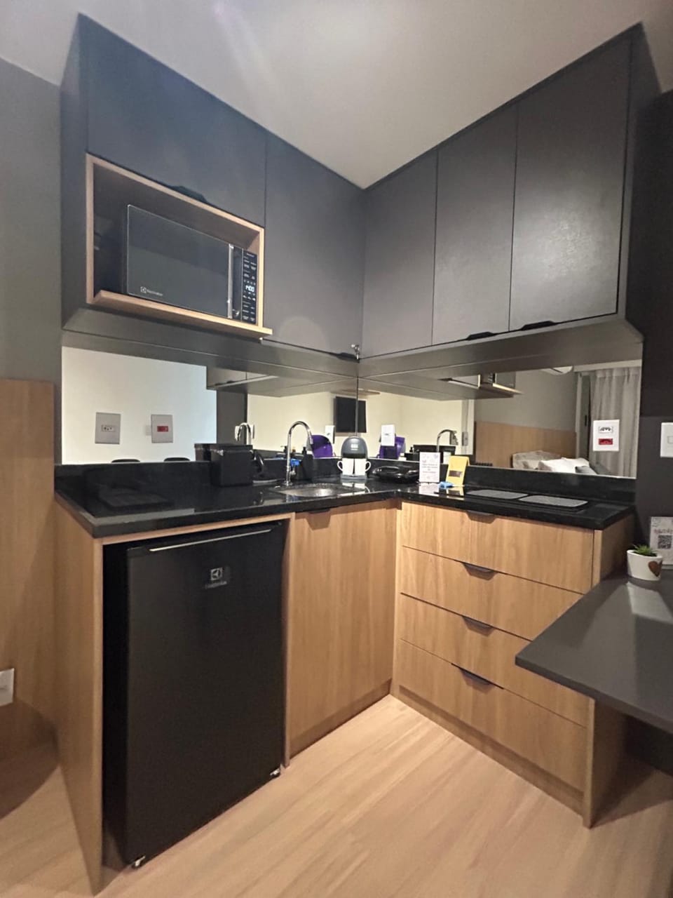 Coffee/tea facilities, Kitchen or kitchenette, minibar, stove