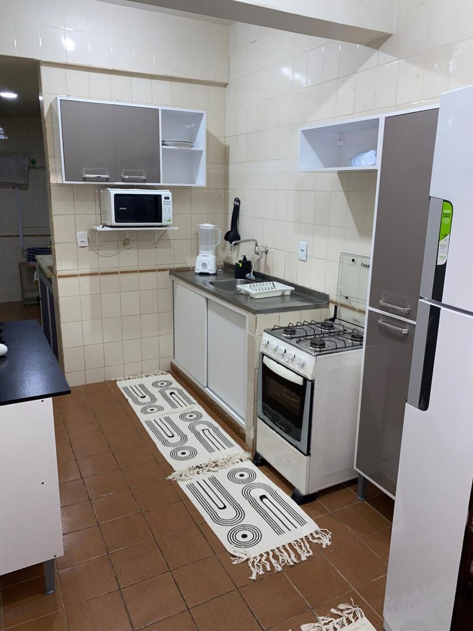 Kitchen or kitchenette, oven, stove