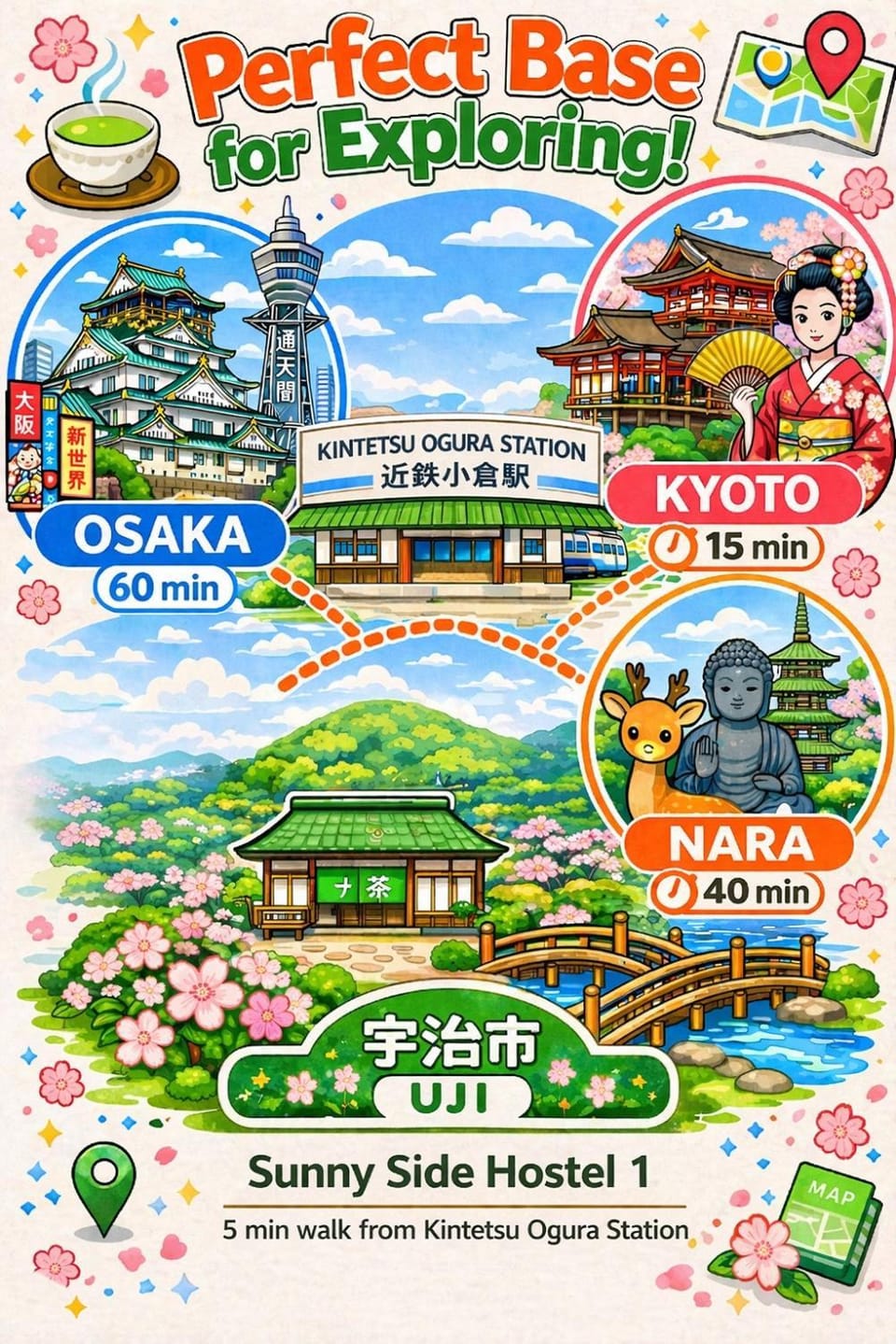 サニーサイドホステル1号館 Bed and Breakfast in Kyoto