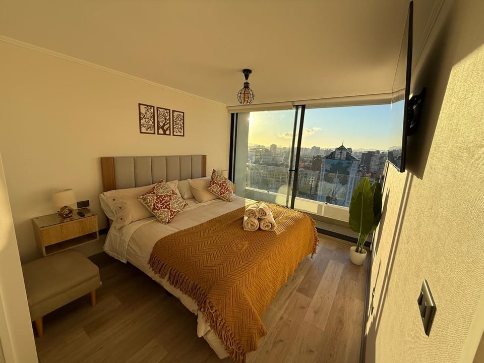 Bed, Balcony/Terrace, Photo of the whole room, Bedroom, towels