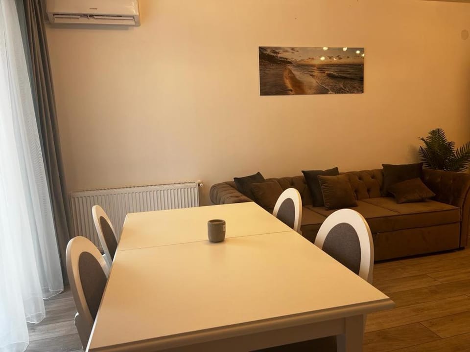 Living room, Seating area, Dining area, air conditioner