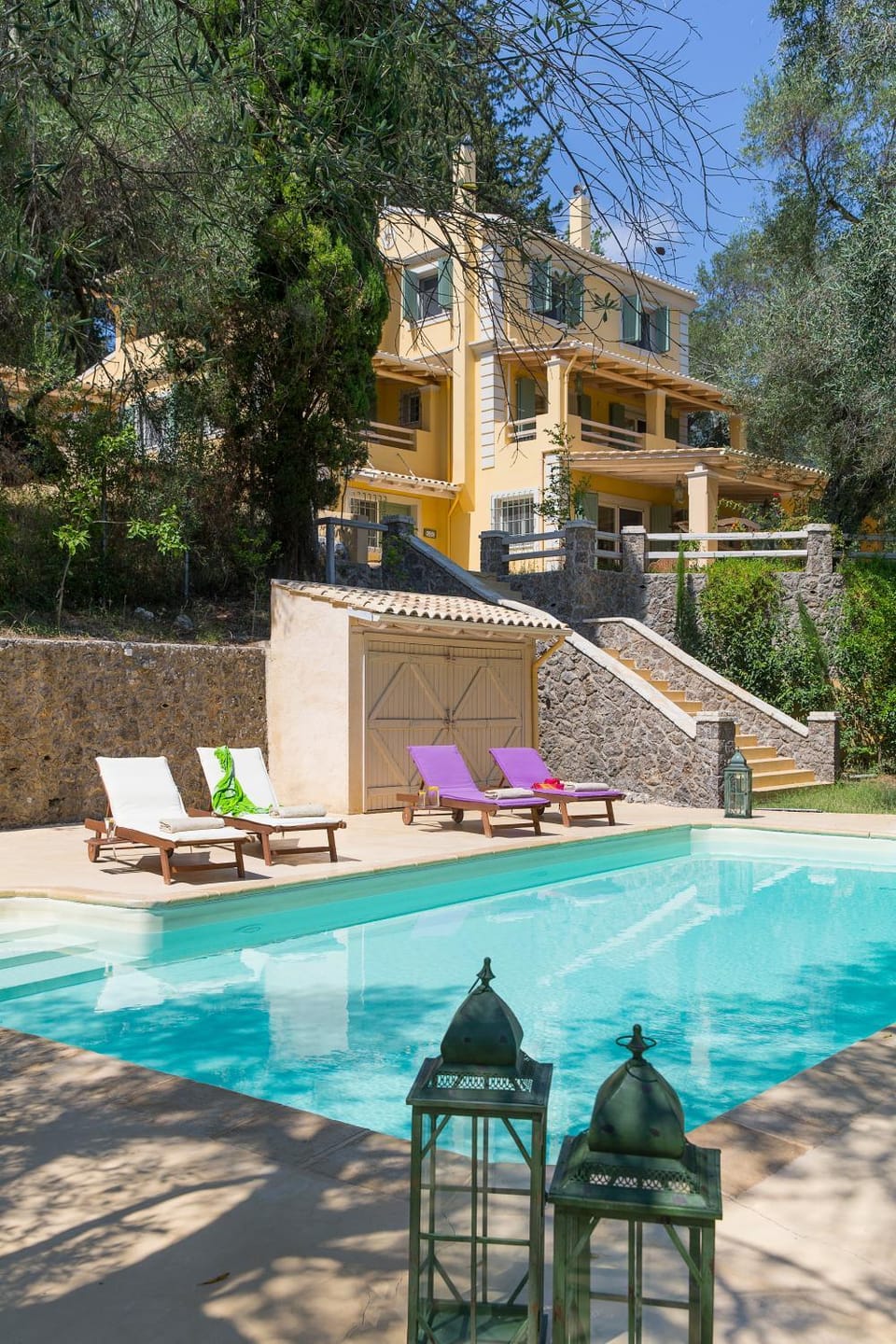 Titania il giardino segreto di prospero Villa in Corfu, Greece