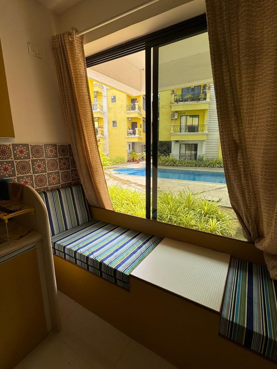 View (from property/room), Seating area, Pool view