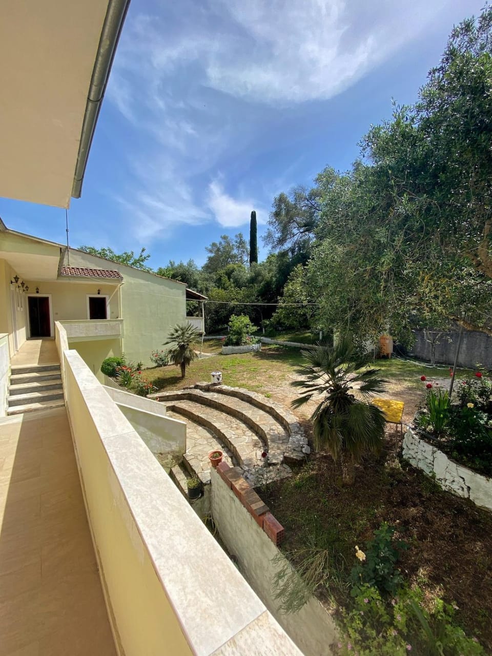 Property building, Spring, Garden view