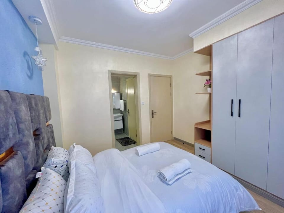 spacious two bedroom apartment with heated swimming pool fully equipped gym ample parking space and a relaxing rooftop with breathtaking views Apartment in Nairobi