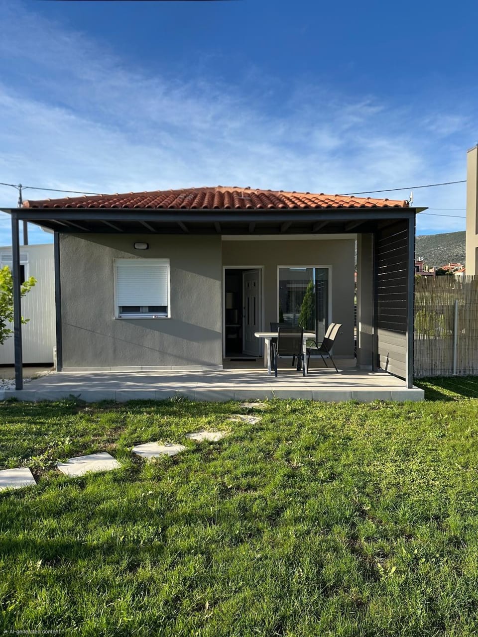 Property building, Garden view