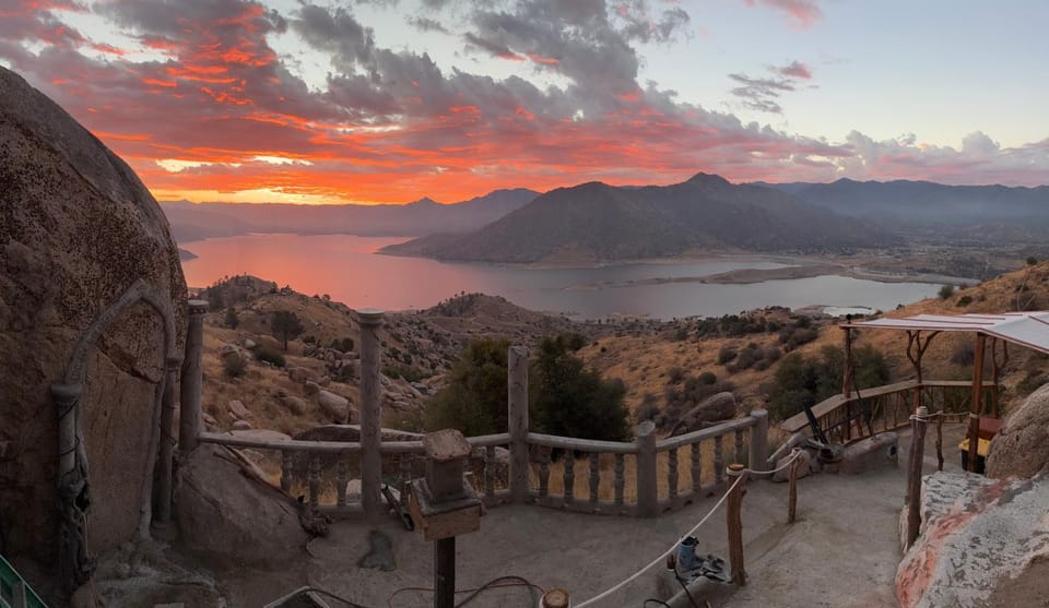 Natural landscape, Lake view, Mountain view, Sunrise