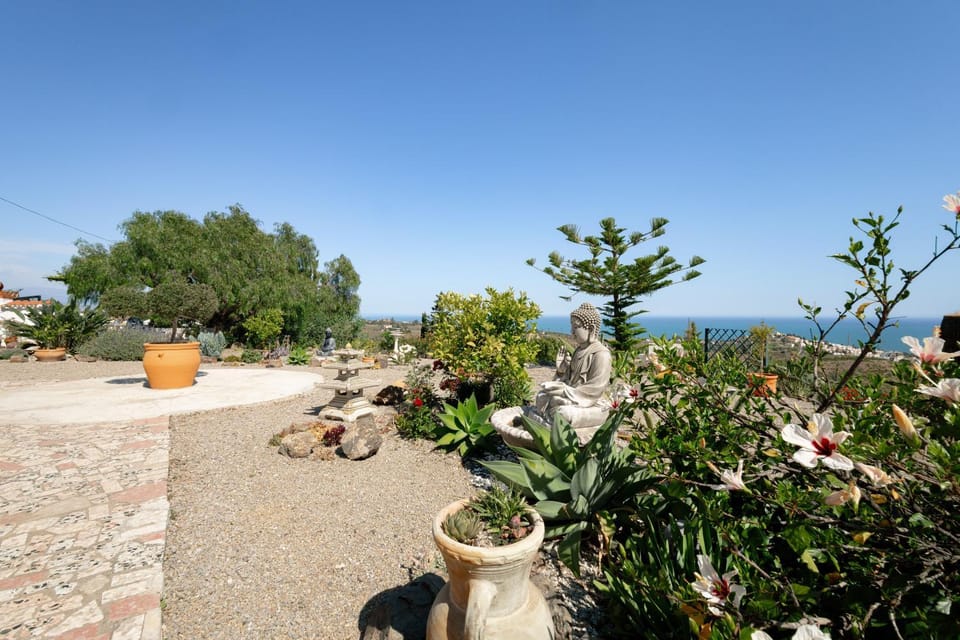 Natural landscape, Garden, Garden view, Sea view