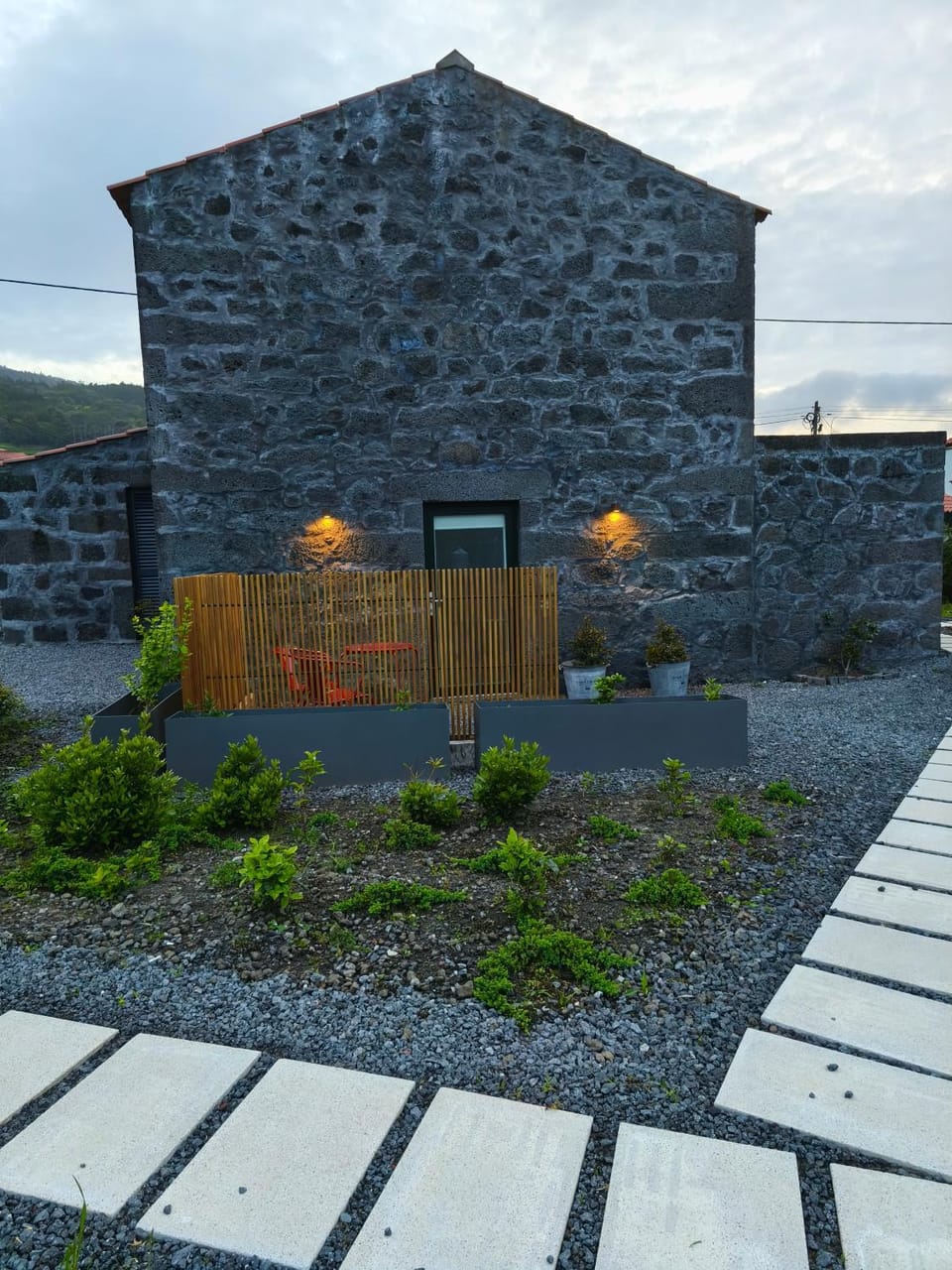 Patio, Facade/entrance, Garden view