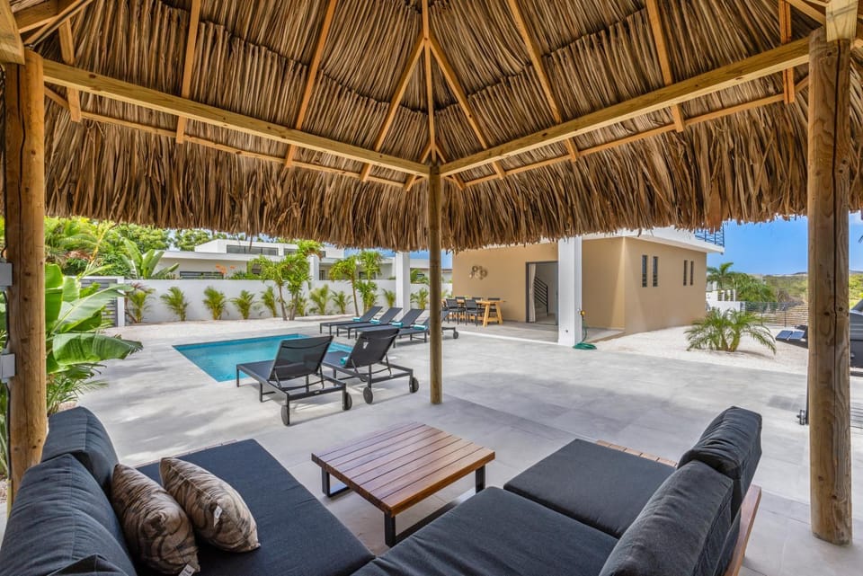 Patio, Day, Seating area, Pool view, Swimming pool