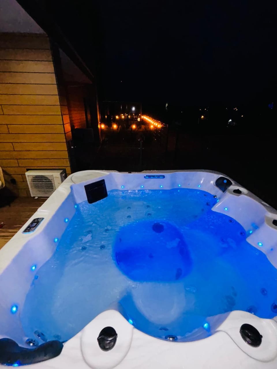 Night, Natural landscape, Hot Tub, Hot Tub