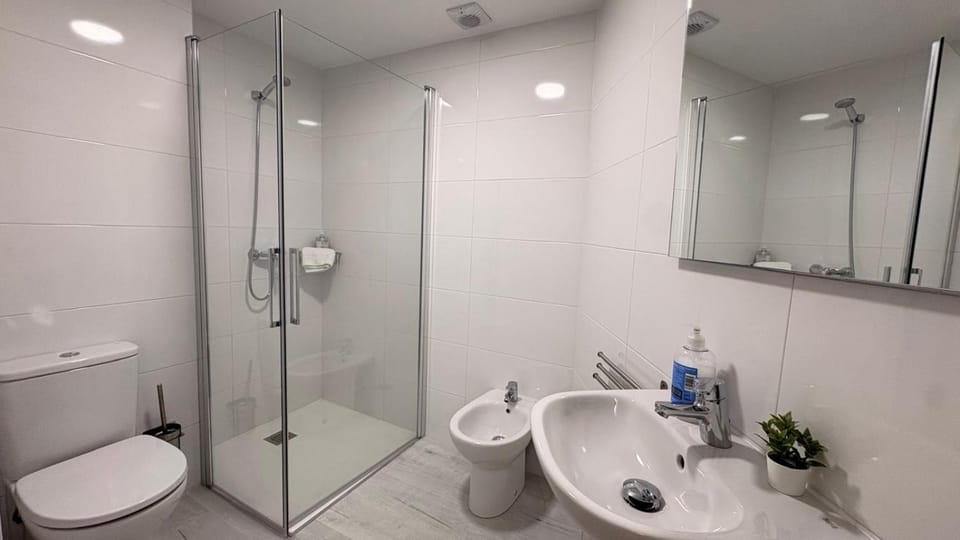 Shower, Bathroom, bidet, hair dryier