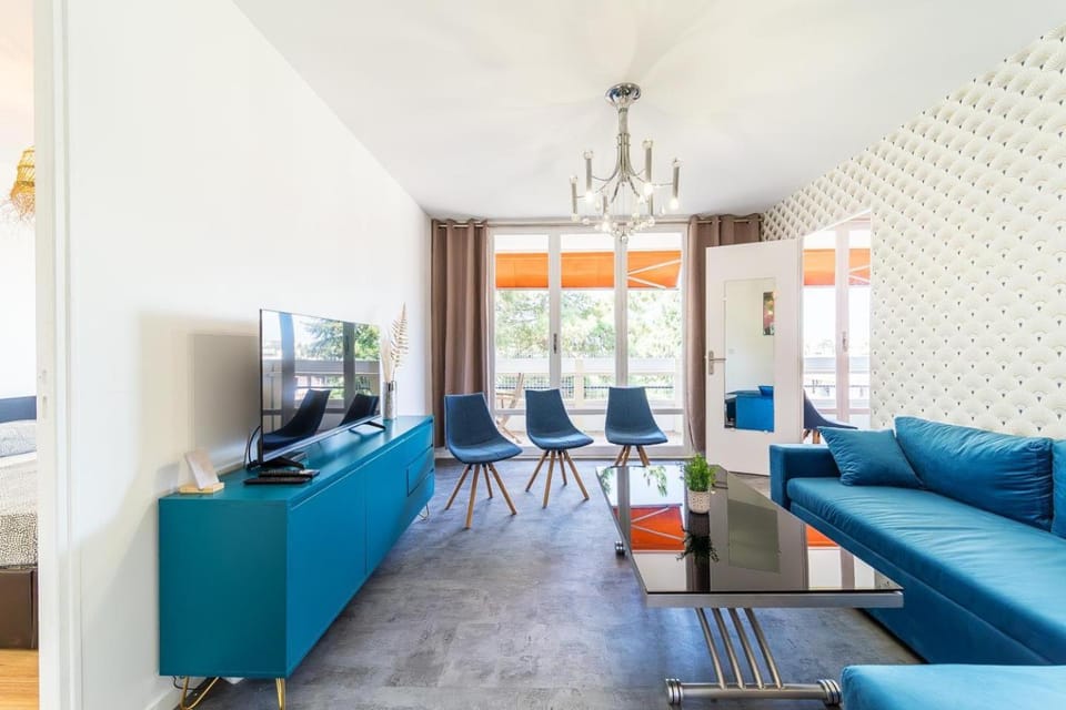 T5 balcony Parking 10 min Eurexpo -Stade-ldlc Apartment in Auvergne-Rhône-Alpes