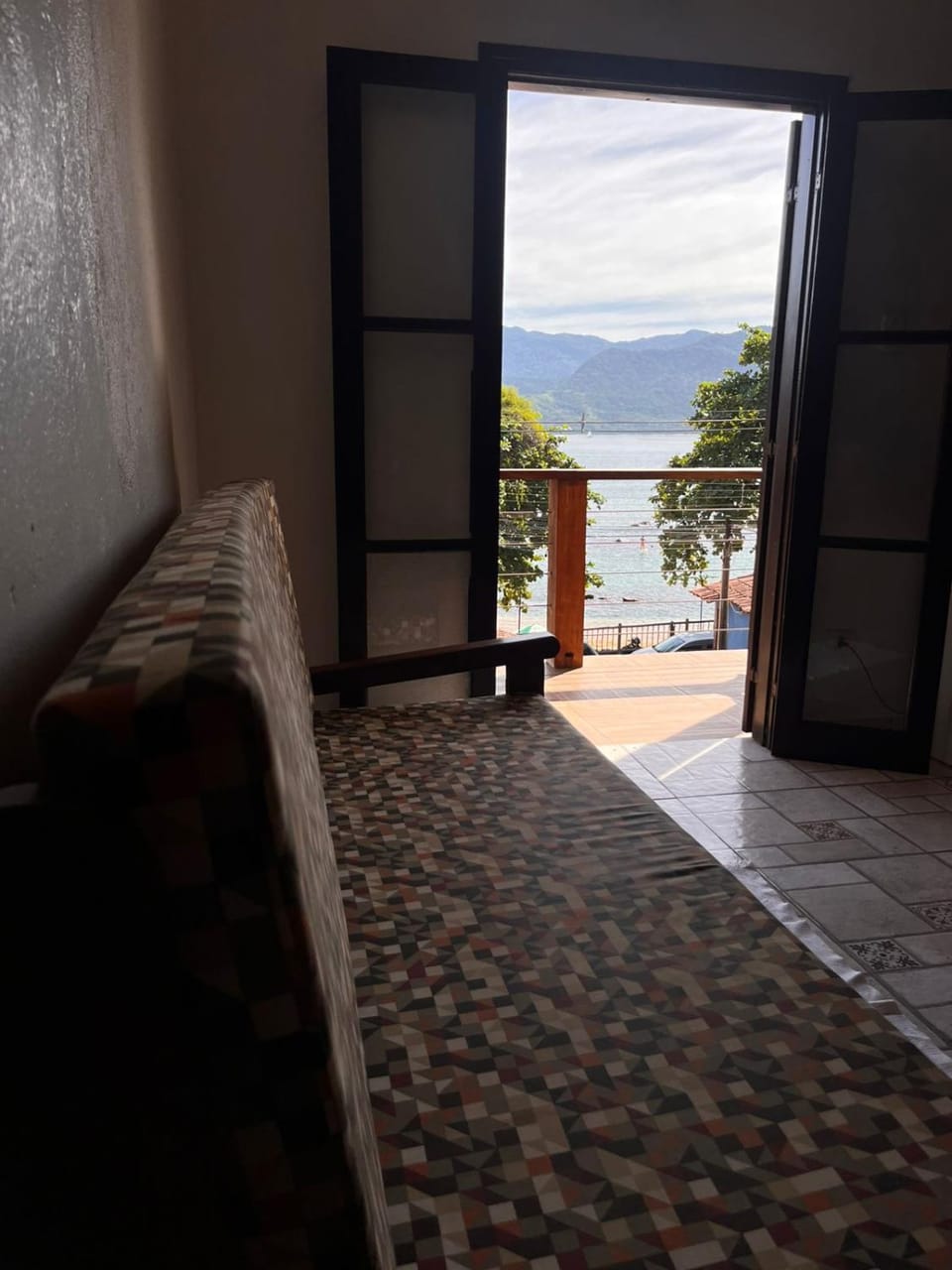 Bed, Balcony/Terrace, Living room, Mountain view, Sea view