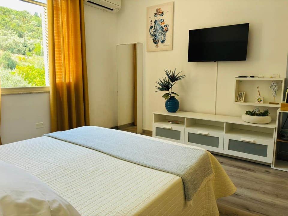 Bed, TV and multimedia, Photo of the whole room, Bedroom, air conditioner