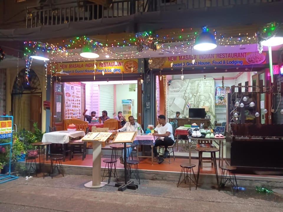 New Masala Indian restaurant Hostel in Bangkok