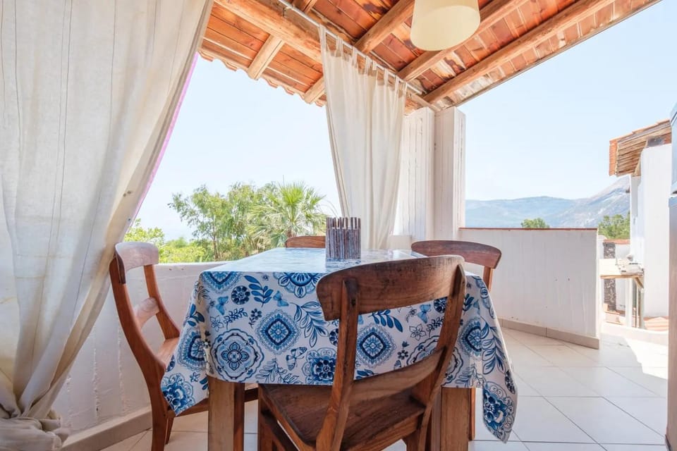 Patio, Day, Natural landscape, View (from property/room), Living room, Seating area, Dining area