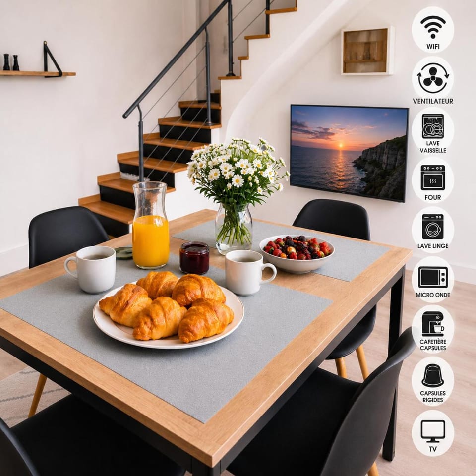 Duplex 4 Personnes 5 Minutes a pied du petit port et 10 Minutes de la plage Apartment in Le Havre