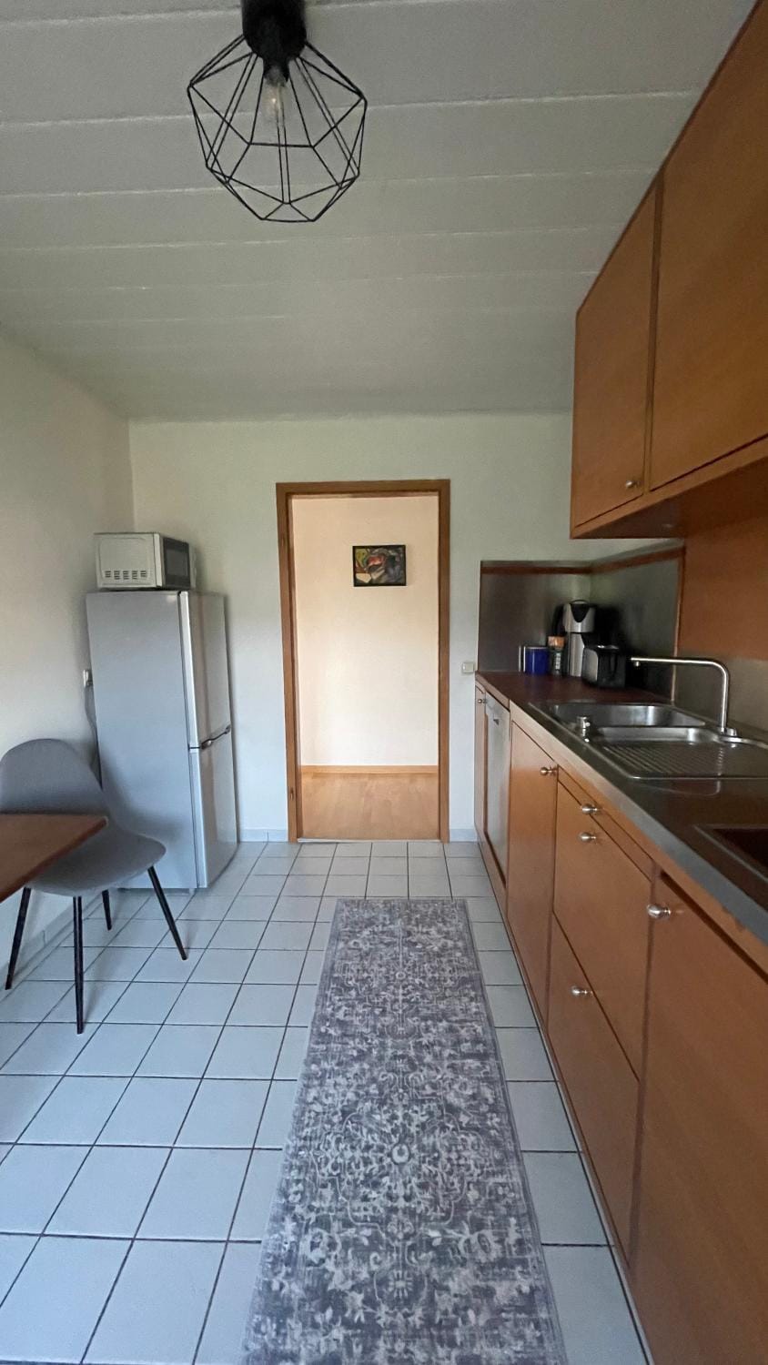 Kitchen or kitchenette, oven, stove