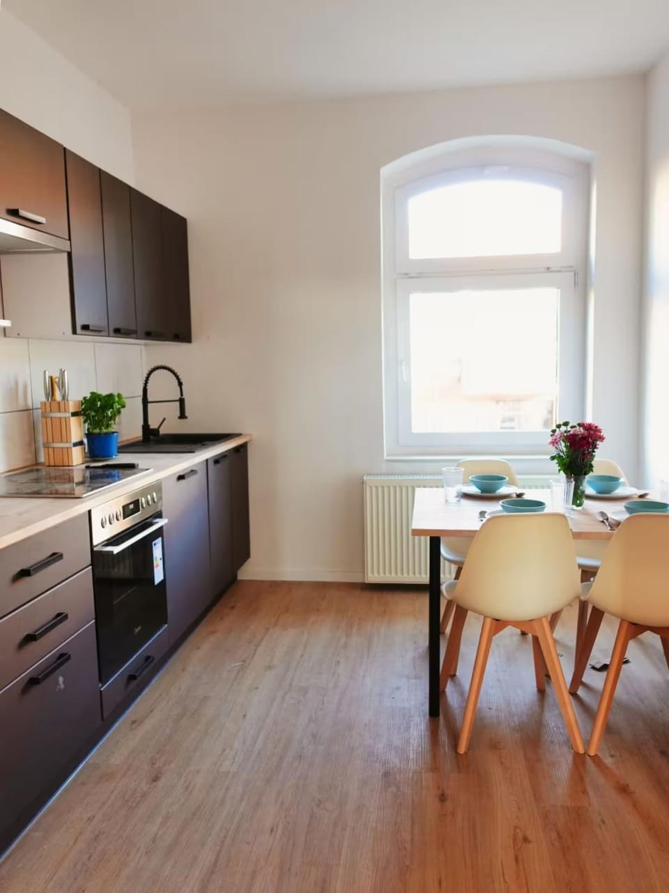 Kitchen or kitchenette, Dining area, oven, stove