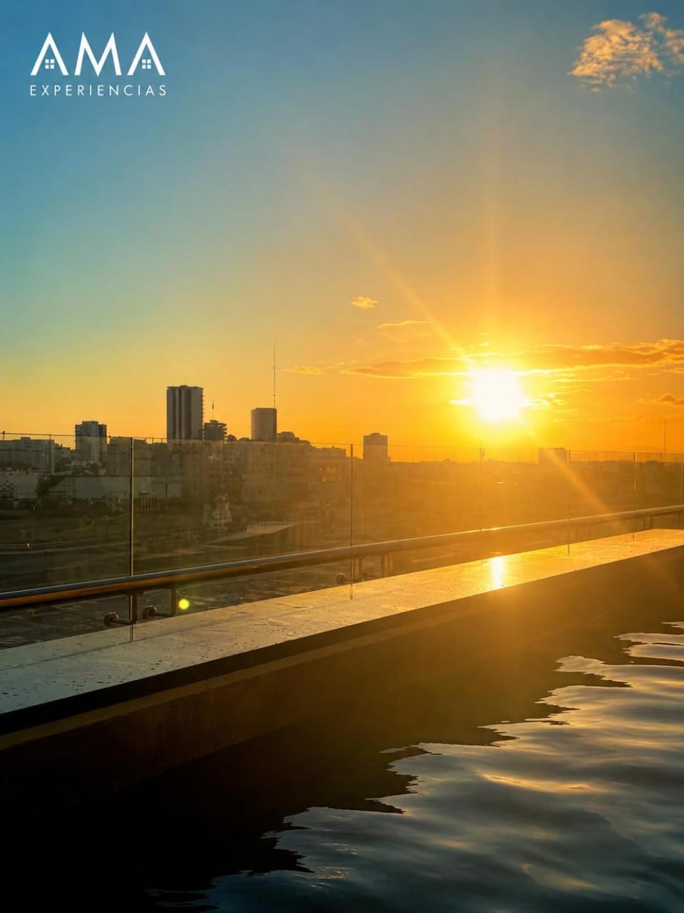 City view, Sunset