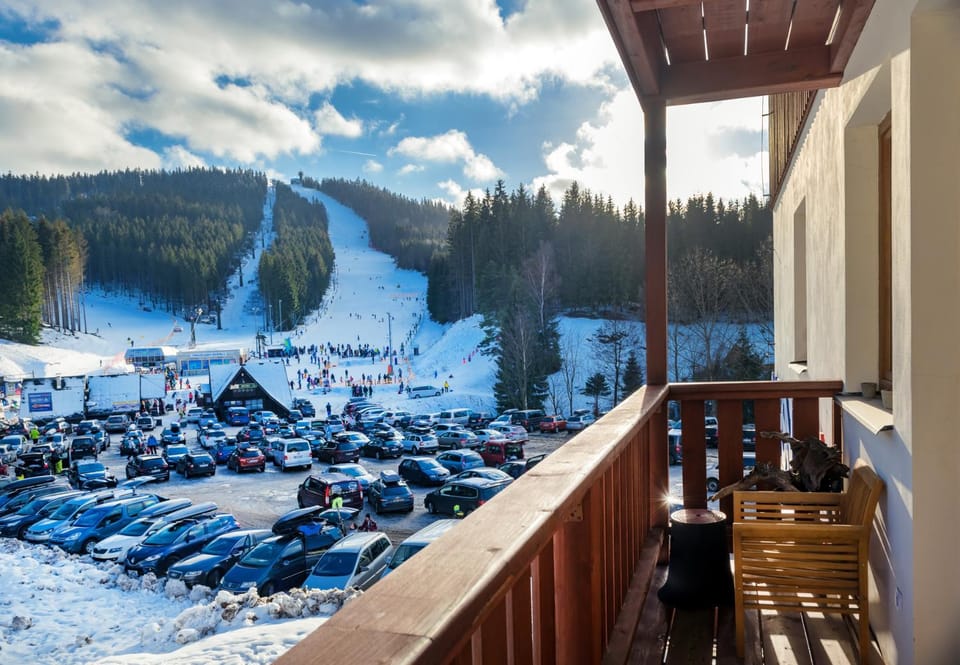 Winter, Skiing, Mountain view