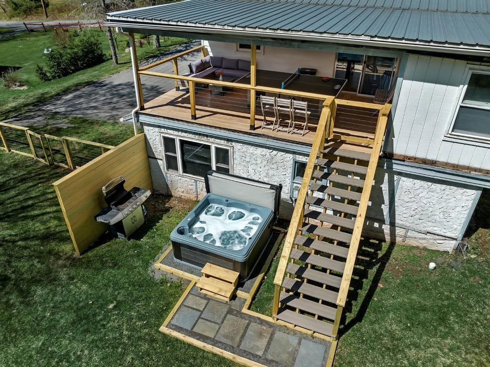 Patio, BBQ facilities, Hot Tub